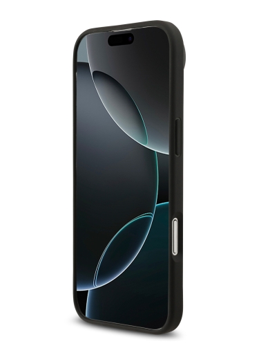 Lacoste для iPhone Air чехол PVC Metal Lacquer logo Hard Black (MagSafe)