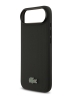 Lacoste для iPhone Air чехол PVC Metal Lacquer logo Hard Black (MagSafe)