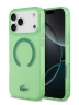 Lacoste для iPhone 17 Pro Max чехол IML Croc logo Hard Transparent Green (MagSafe)