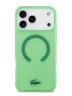 Lacoste для iPhone 17 Pro Max чехол IML Croc logo Hard Transparent Green (MagSafe)