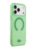 Lacoste для iPhone 17 Pro Max чехол IML Croc logo Hard Transparent Green (MagSafe)