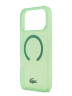 Lacoste для iPhone 17 Pro Max чехол IML Croc logo Hard Transparent Green (MagSafe)