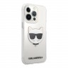 Чехол Karl Lagerfeld Choupette Hard для iPhone 13 Pro Max, прозрачный