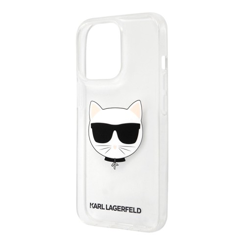 Чехол Karl Lagerfeld Choupette Hard для iPhone 13 Pro Max, прозрачный