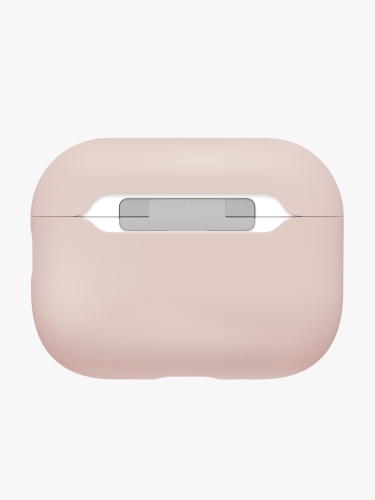 Uniq для Airpods Pro 3 чехол LINO Liquid silicone with handstrap Blush Pink