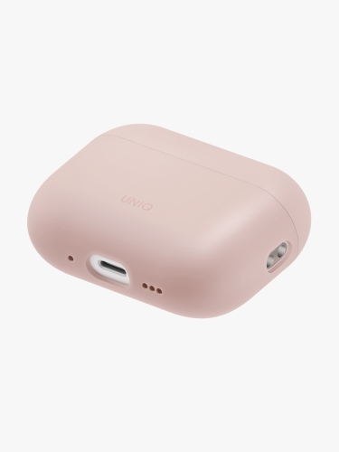 Uniq для Airpods Pro 3 чехол LINO Liquid silicone with handstrap Blush Pink