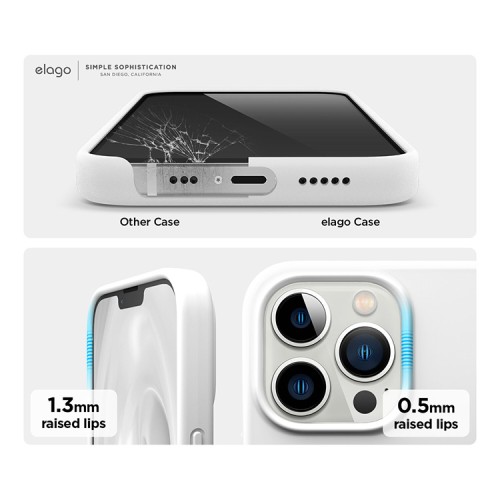 Чехол Elago Soft Silicone для iPhone 13 Pro, белый