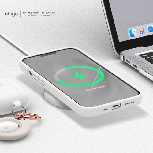 Чехол Elago Soft Silicone для iPhone 13 Pro, белый