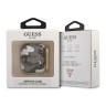 Чехол Guess Camouflage с карабином для Airpods 1/2, черный