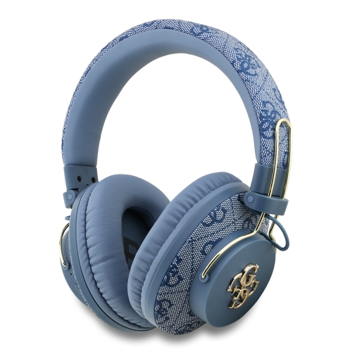 Guess наушники беспроводные накладные Bluetooth HP Dual ENC 4G with 4G Big metal logo Blue