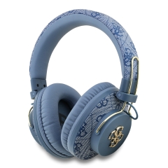 Guess наушники беспроводные накладные Bluetooth HP Dual ENC 4G with 4G Big metal logo Blue