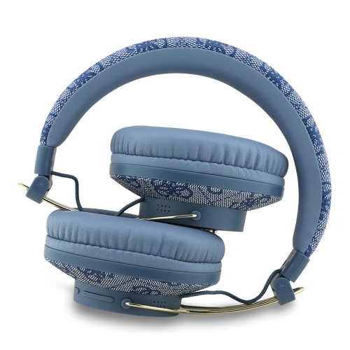 Guess наушники беспроводные накладные Bluetooth HP Dual ENC 4G with 4G Big metal logo Blue