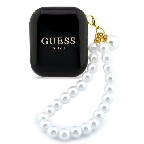 Guess Наушники TWS Bluetooth Rectangle with Pearl Hand Strap Black