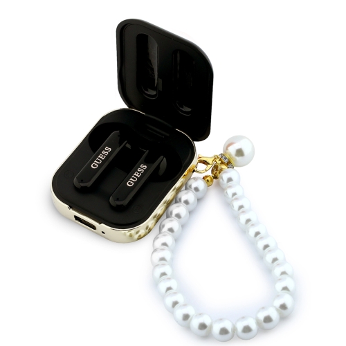 Guess Наушники TWS Bluetooth Rectangle with Pearl Hand Strap Black