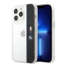 Чехол BMW M-Collection Vertical logo Hard Transparent для iPhone 13 Pro, черный