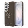 Guess для Galaxy S26 Ultra чехол PU Saffiano Full Wrapped 4G Big Metal logo & Cam Hard Brown