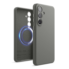Elago для Galaxy S26 чехол Magnetic Silicone Medium Grey (MagSafe)