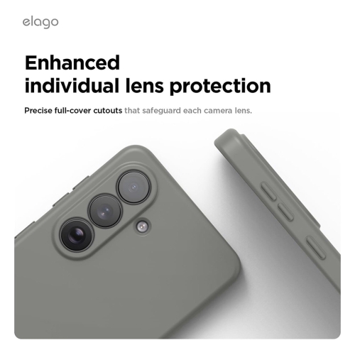Elago для Galaxy S26 чехол Magnetic Silicone Medium Grey (MagSafe)