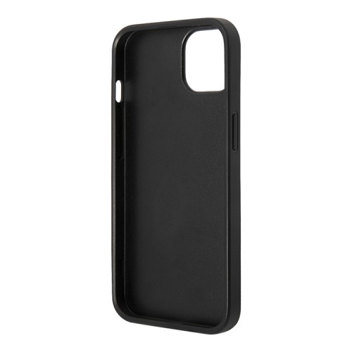 Чехол Lagerfeld PU Saffiano Karl head Patch Hard для iPhone 14 Plus, черный