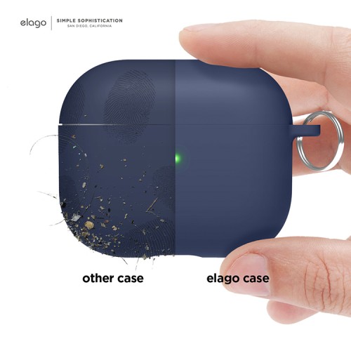 Чехол Elago Liquid silicone Hang для AirPods 3 (2021), синий