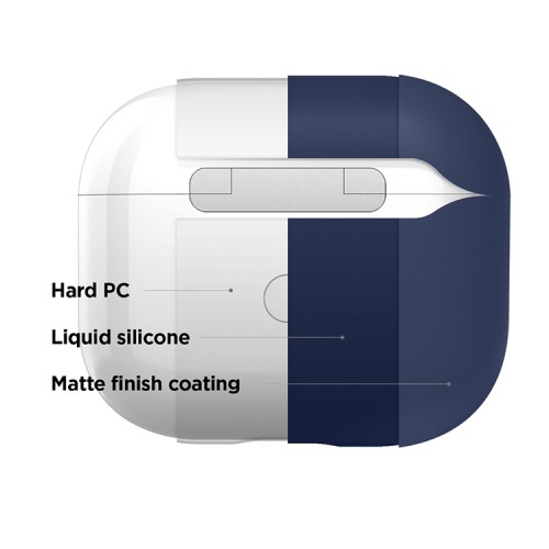 Чехол Elago Liquid silicone Hang для AirPods 3 (2021), синий