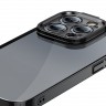 Чехол Baseus Glitter Case PC +Tempered glass для iPhone 14 Pro, черная рамка