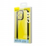 Чехол Baseus Glitter Case PC +Tempered glass для iPhone 14 Pro, черная рамка
