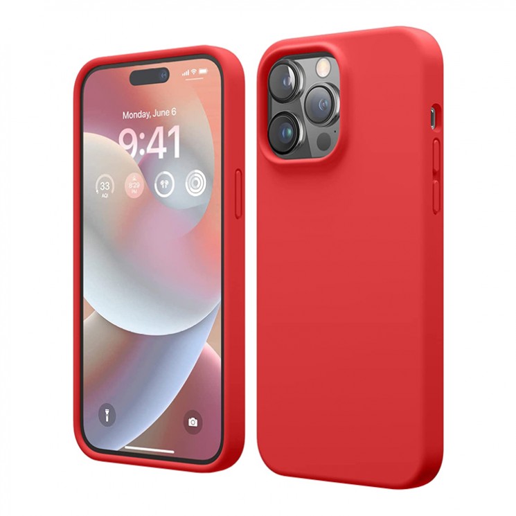 Чехол Elago Soft Silicone для iPhone 14 Pro, красный