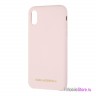 Чехол Karl Lagerfeld Silicone для iPhone XS Max, светло-розовый