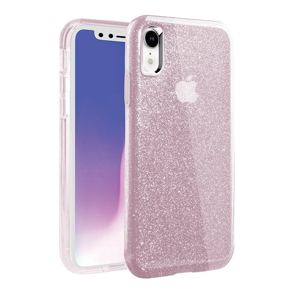Чехол Uniq Clarion Tinsel для iPhone XR, розовый