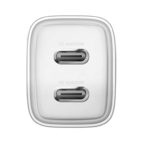 Сетевое зарядное EnergEA Ampcharge Gan40+, 2*USB-C PD/PPS, 40 Вт