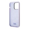 Чехол Lagerfeld Liquid silicone NFT Karl Ikonik Hard для iPhone 14 Pro, фиолетовый