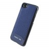 Кожаный чехол Cerruti Croco Leather Hard для iPhone 7/8/SE 2020, синий
