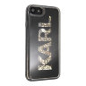 Чехол Karl Lagerfeld Liquid Glitter Karl logo Hard для iPhone 7/8/SE 2020, золотой/черный