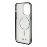 BMW для iPhone 15 Pro Max чехол M-Collection PC/TPU Silver Ring Hard Transparent (MagSafe)