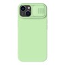 Nillkin для iPhone 15 чехол CamShield Silky Silicone Mint Green