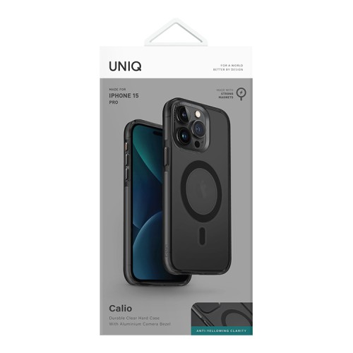 Uniq для iPhone 15 Pro чехол Calio Grey (MagSafe)