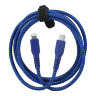 EnergEA FibraTough MFi Lightning/USB-Type-C (1.5 м), синий CBL-FTCL-BLU150