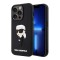 Lagerfeld для iPhone 15 Pro Max чехол 3D Rubber NFT Karl Ikonik Hard Black