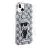 Karl Lagerfeld для iPhone 15 чехол PC/TPU Monogram NFT Karl Ikonik Hard Transparent