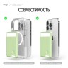 Elago магнитный бумажник MagSafe Card Pocket Silicone Pastel Green