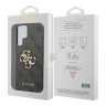 Guess для Galaxy S24 Ultra чехол PU 4G Big metal logo Hard Grey