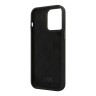 Karl Lagerfeld для iPhone 14 Pro Max чехол Liquid silicone NFT Karl Ikonik metal pin Hard Black