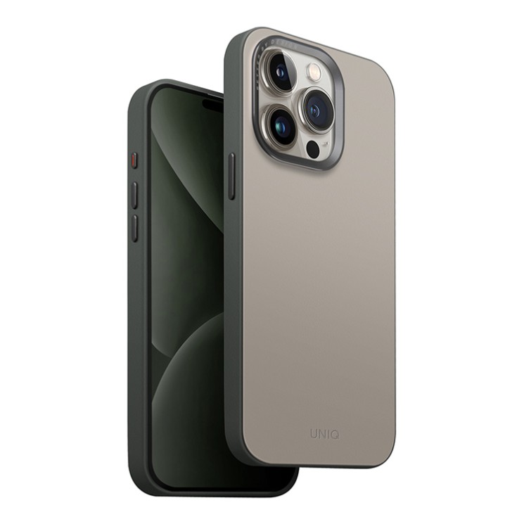 Uniq для iPhone 15 Pro Max чехол Lyden DS Ivory/Lychen Green (Magsafe)