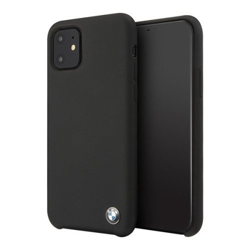 Чехол BMW Signature Liquid Silicone для iPhone 11, черный