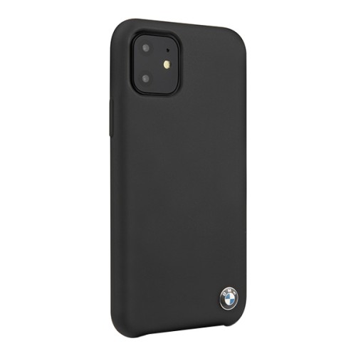 Чехол BMW Signature Liquid Silicone для iPhone 11, черный