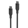 Energea Кабель HELIX USB-C to USB-C 100W 480 Mbps Magnetic Black 1.5m