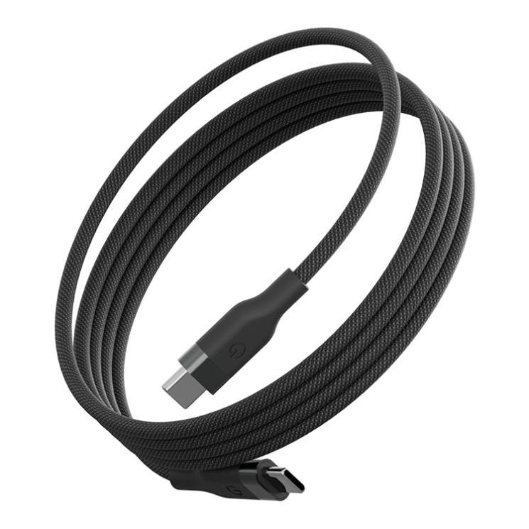 Energea Кабель HELIX USB-C to USB-C 100W 480 Mbps Magnetic Black 1.5m