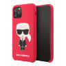 Чехол Karl Lagerfeld Liquid silicone Iconic Karl для iPhone 11 Pro, красный