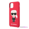 Чехол Karl Lagerfeld Liquid silicone Iconic Karl для iPhone 11 Pro, красный